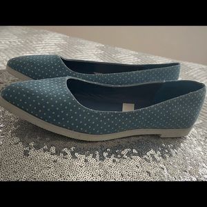 Women denim with stars flats